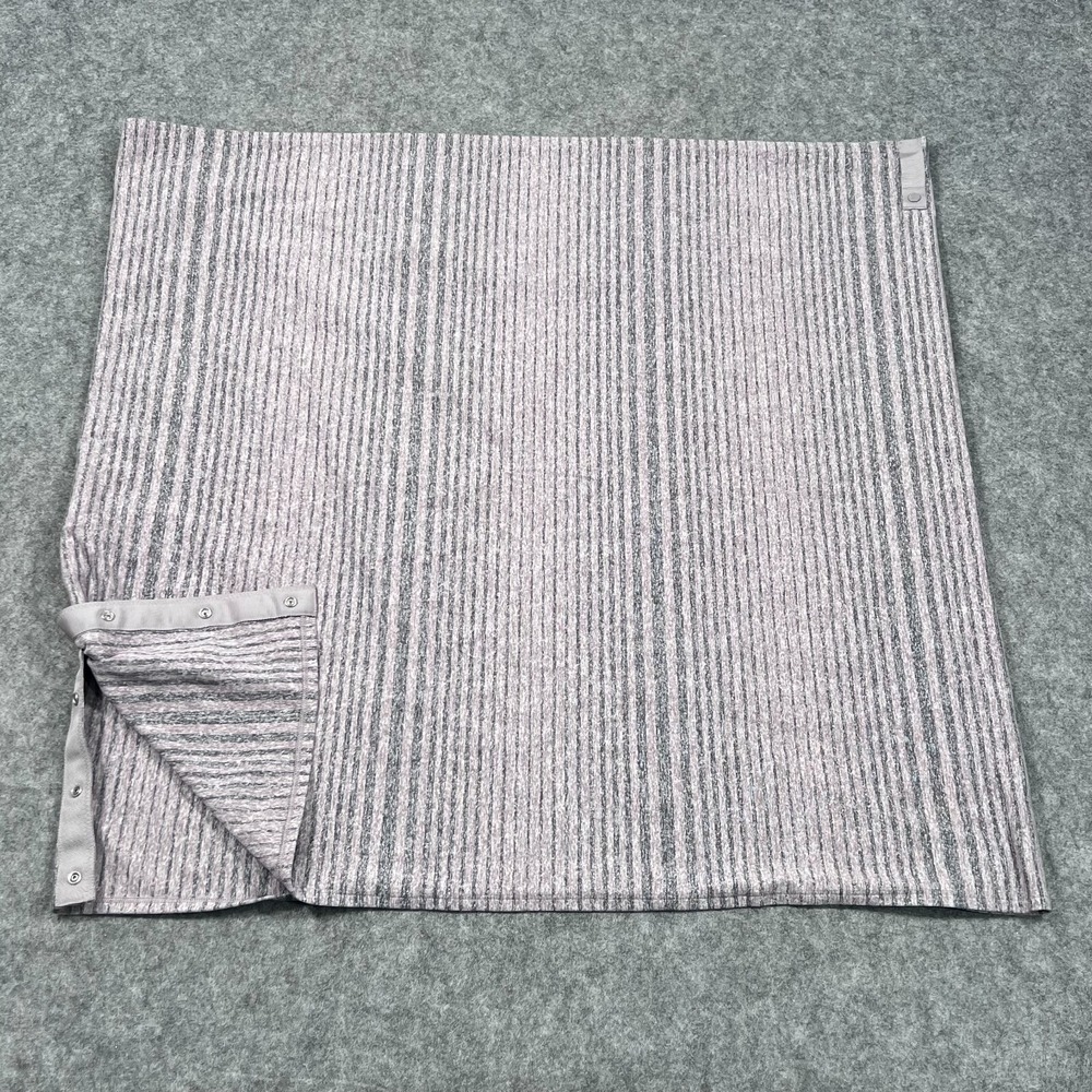 Lululemon Athletica Mini Akido Stripe Heathered Chrome Titanium Vinyasa Scarf‎ - Picture 6 of 6